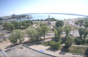 Вид на Байкальское кольцо и плотину ГЭС. Иркутск